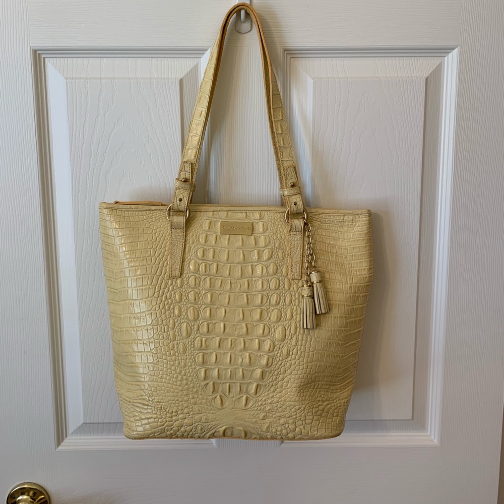 💐🌷 Spring Time Yellow Brahmin Tote